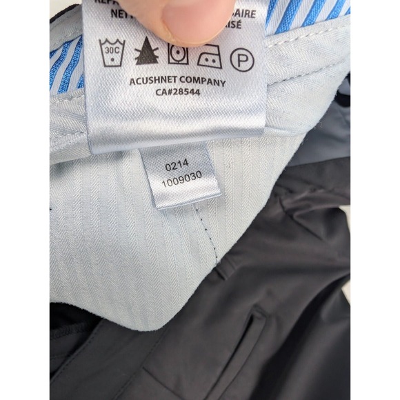 FootJoy Performance Golf Shorts Mens 38 Black Flat Front Chino, - Picture 5 of 9